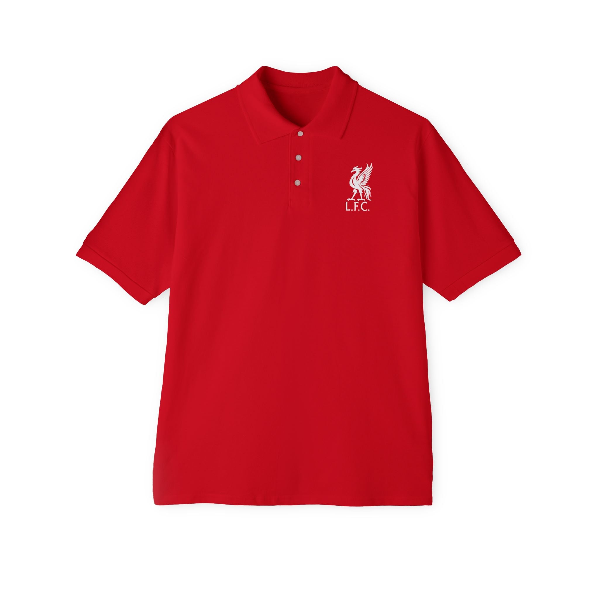 Liverpool-Inspired Men's Polo — 'Mac Allister 10' Embroidered Football Polo
