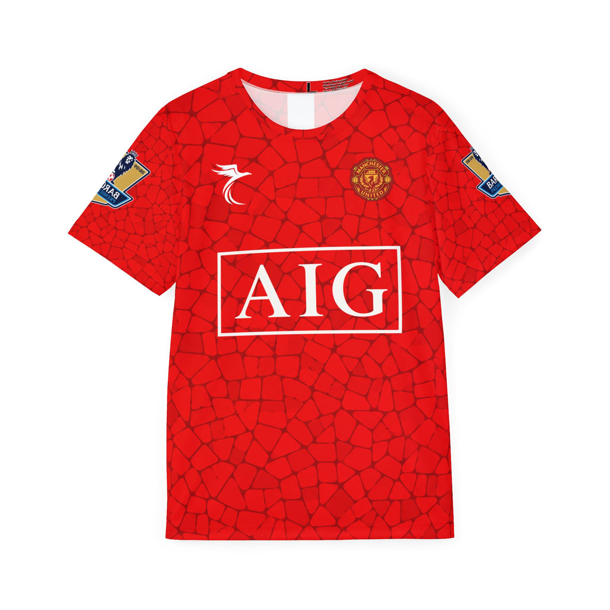 Men's Sports Jersey- Red Mosaic Ronaldo Manchester United 2008 Kit