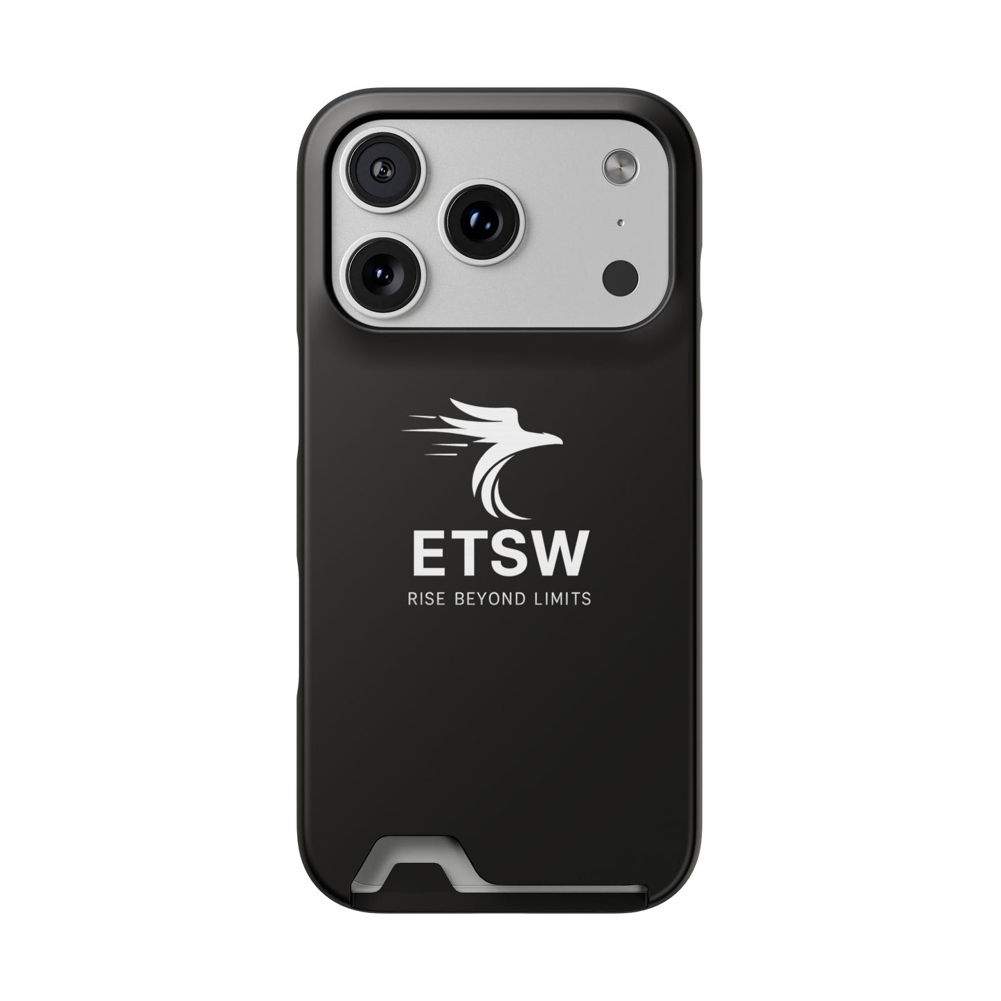 ETSW Logo Phone Case with Card Holder | Slim Protective Wallet Case
