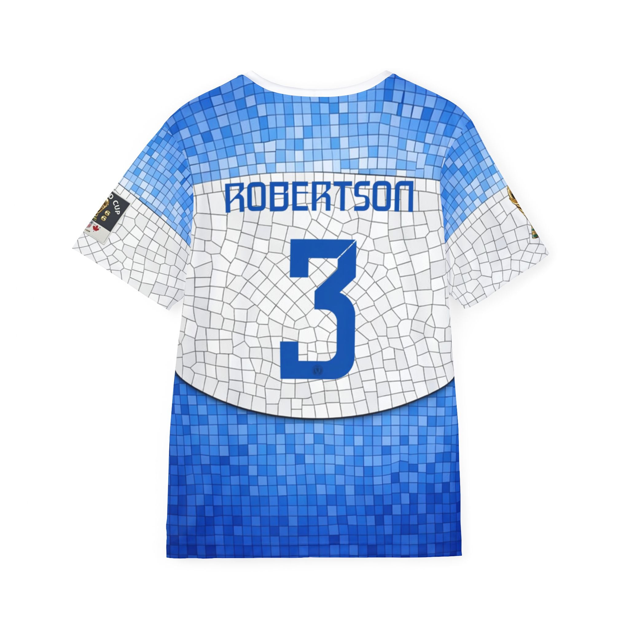 Men's Mosaic Scottish Castle Sports Jersey — Highland Food & Landscape AOP Shirt