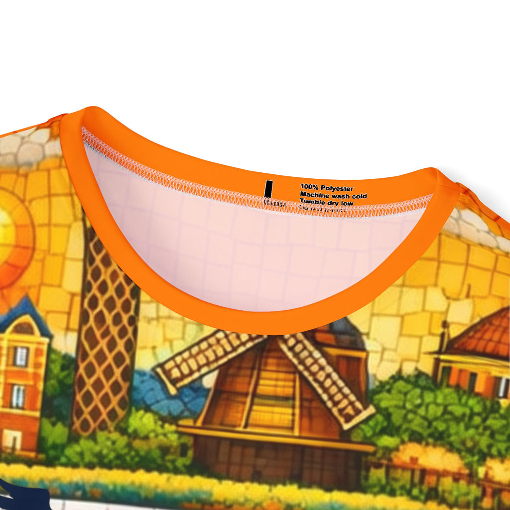 Men’s Jersey — Dutch Festival Mosaic Design (Soccer, Cheese & Windmills)