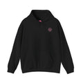 Black Soccer Jersey Hoodie with Pink Number 10 Back Print