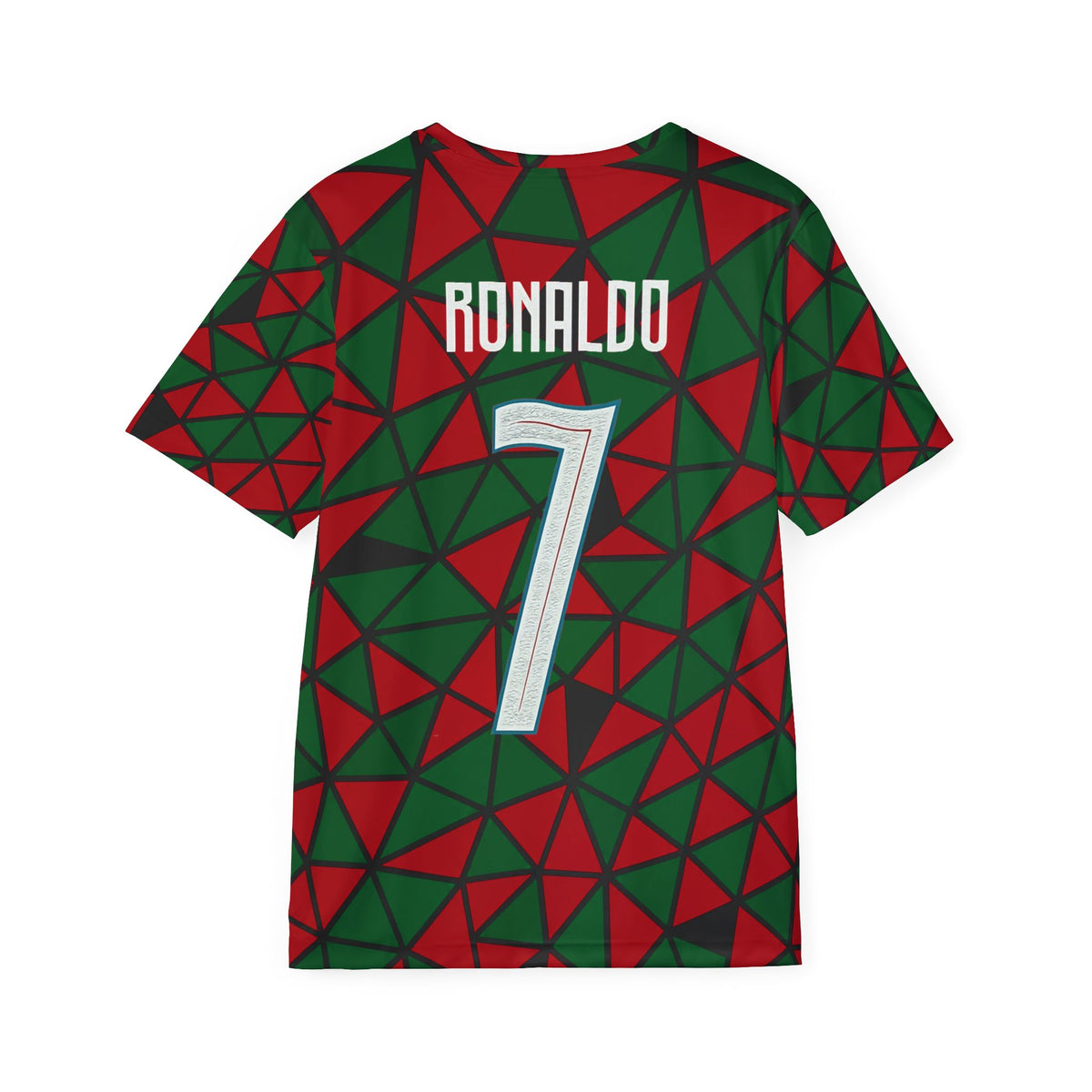 Portugal Mosaic Football Jersey — Ronaldo #7 Soccer Shirt
