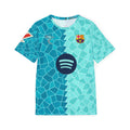 Barcelona-Inspired Mosaic Soccer Jersey — Personalized "Fermín 7"