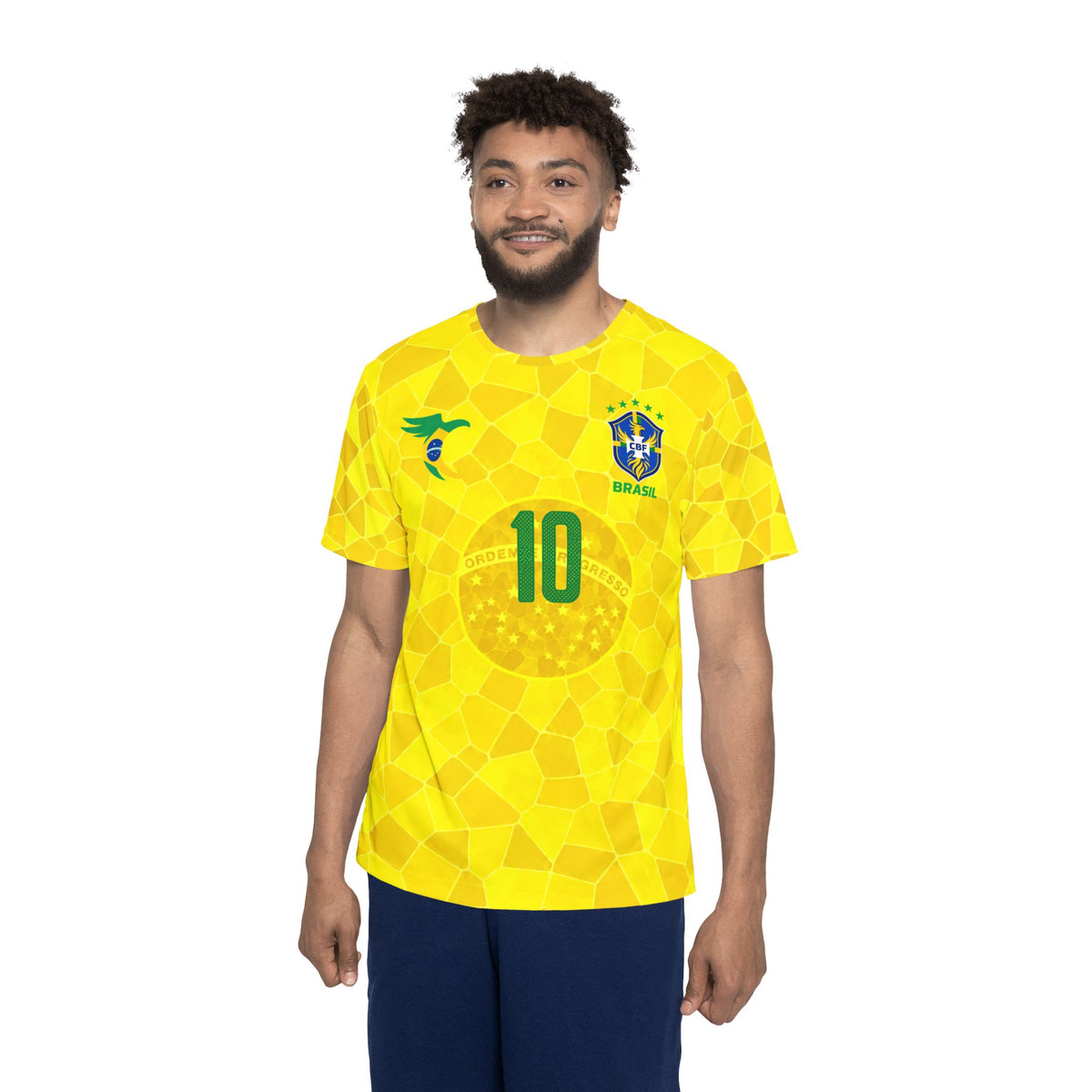 Brazil Soccer Jersey — Neymar Jr #10 Yellow Fan Shirt