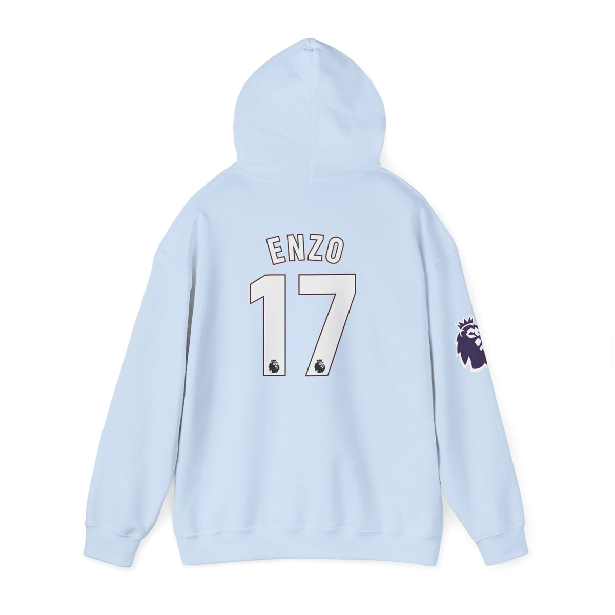Manchester City 'ENZO 17' Pullover Hoodie – Sky Blue Football Fan Sweatshirt