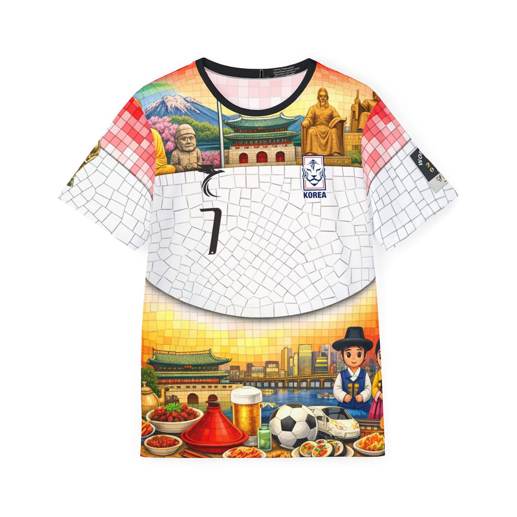 Korea Mosaic Soccer Jersey – Heungmin No.7 All-Over Print