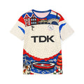 Dutch Canal Mosaic Men's Sports Jersey — Red White Blue Netherlands Design