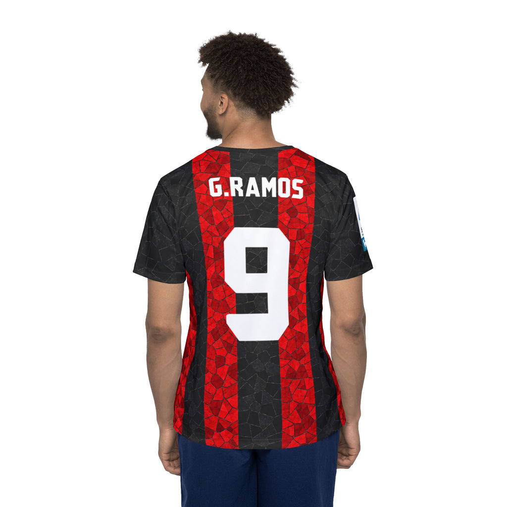 AC Milan Style Men's Soccer Jersey — G. Ramos #9 Emirates Fly Better