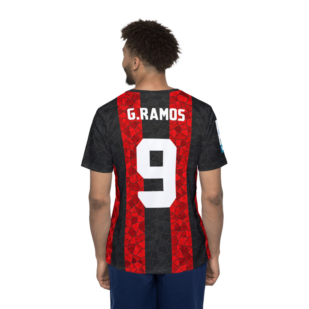 AC Milan Style Men's Soccer Jersey — G. Ramos #9 Emirates Fly Better