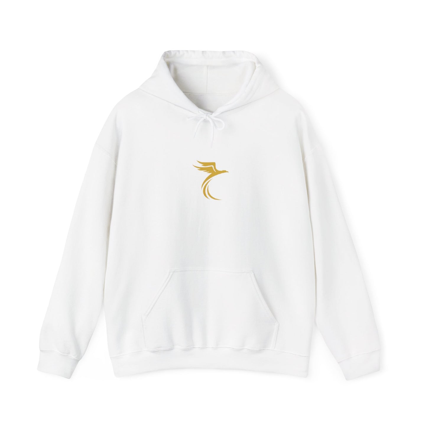 Rise Beyond Limits hoodie | Minimal gold crescent logo sweatshirt