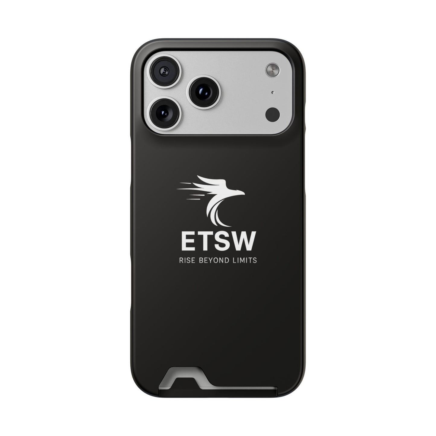 ETSW Logo Phone Case with Card Holder | Slim Protective Wallet Case