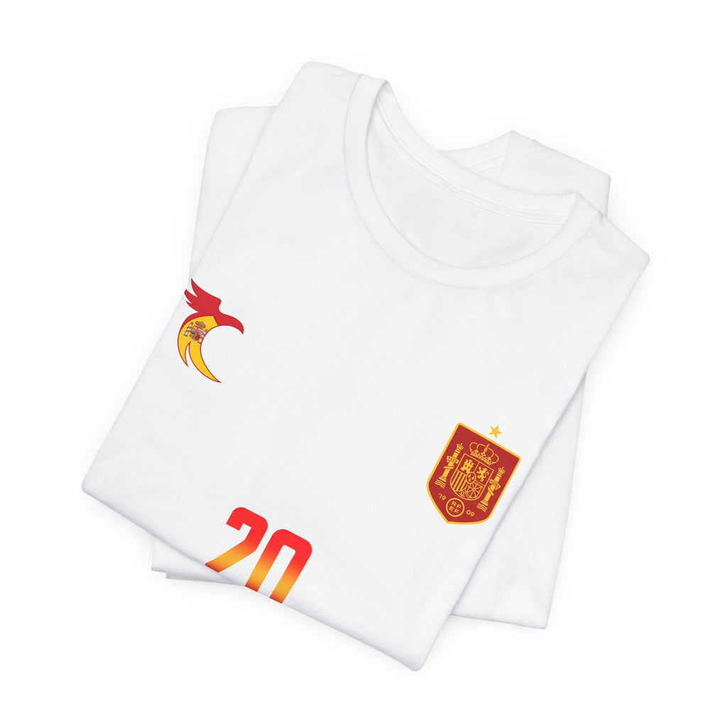 PEDRI 20 Soccer Jersey T-Shirt | Spain Football Name Number Tee