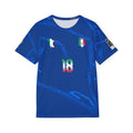 Italy National Soccer Jersey - Barella #18 Blue Men's Sports Jersey