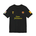 Messi No.10 Black FC Barcelona Jersey Tee — Qatar Foundation Football Shirt