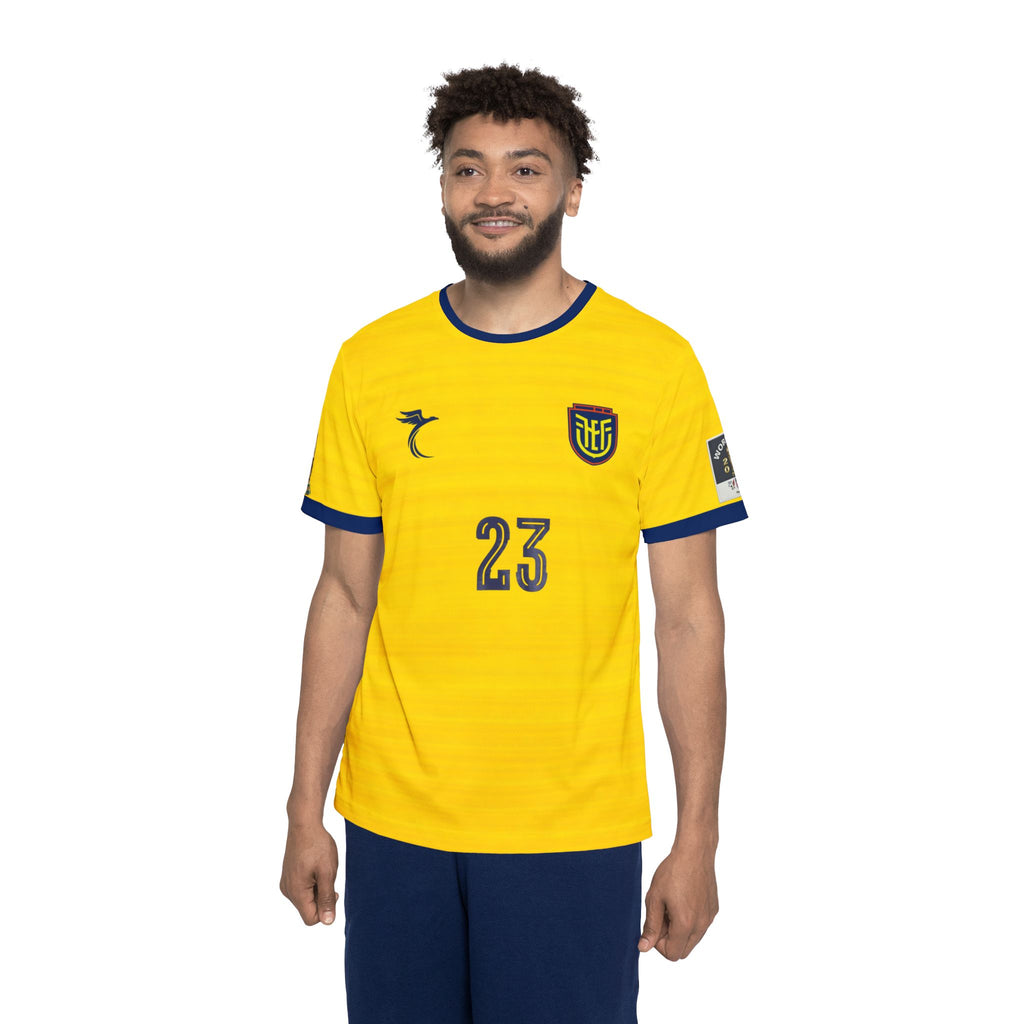 Soccer Jersey — Yellow "Caicedo 23" Team Shirt