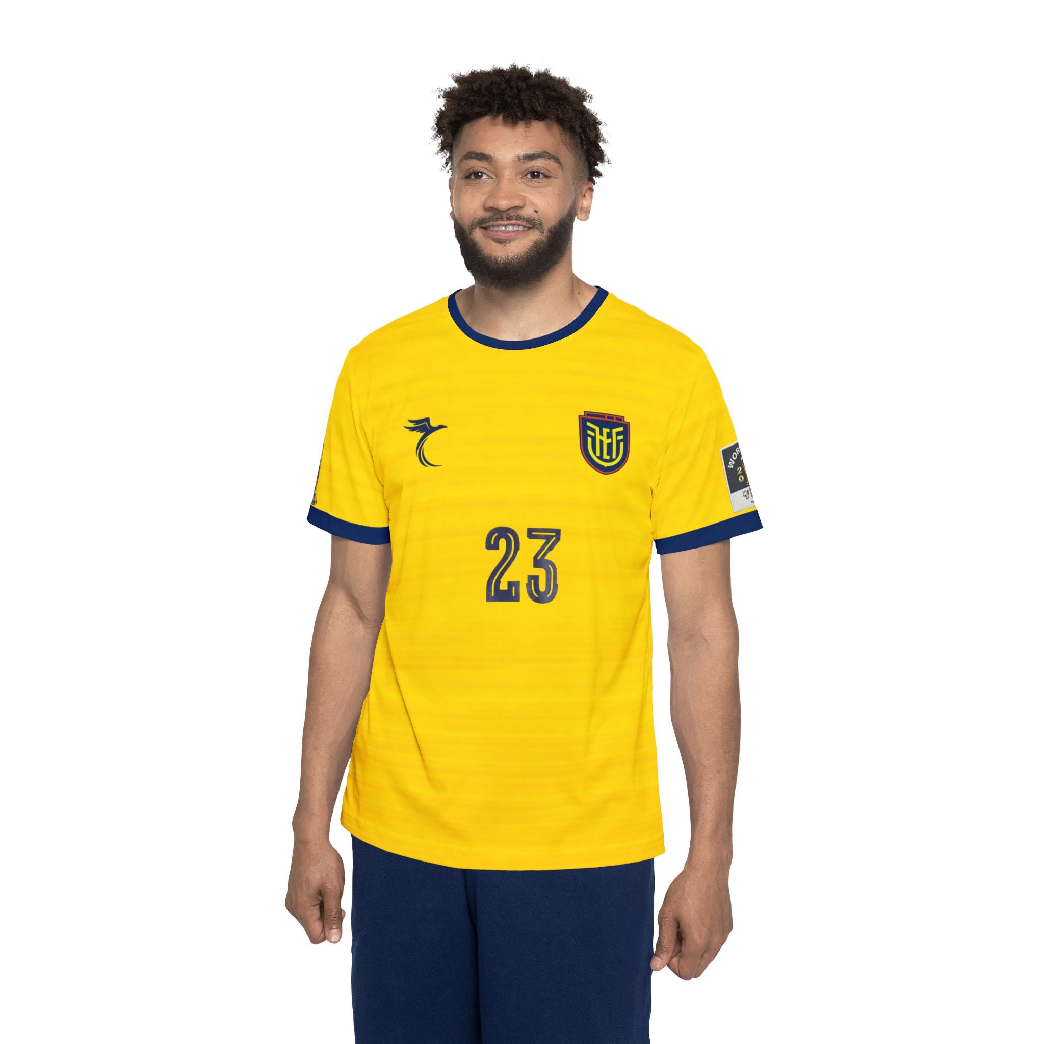 Soccer Jersey — Yellow "Caicedo 23" Team Shirt