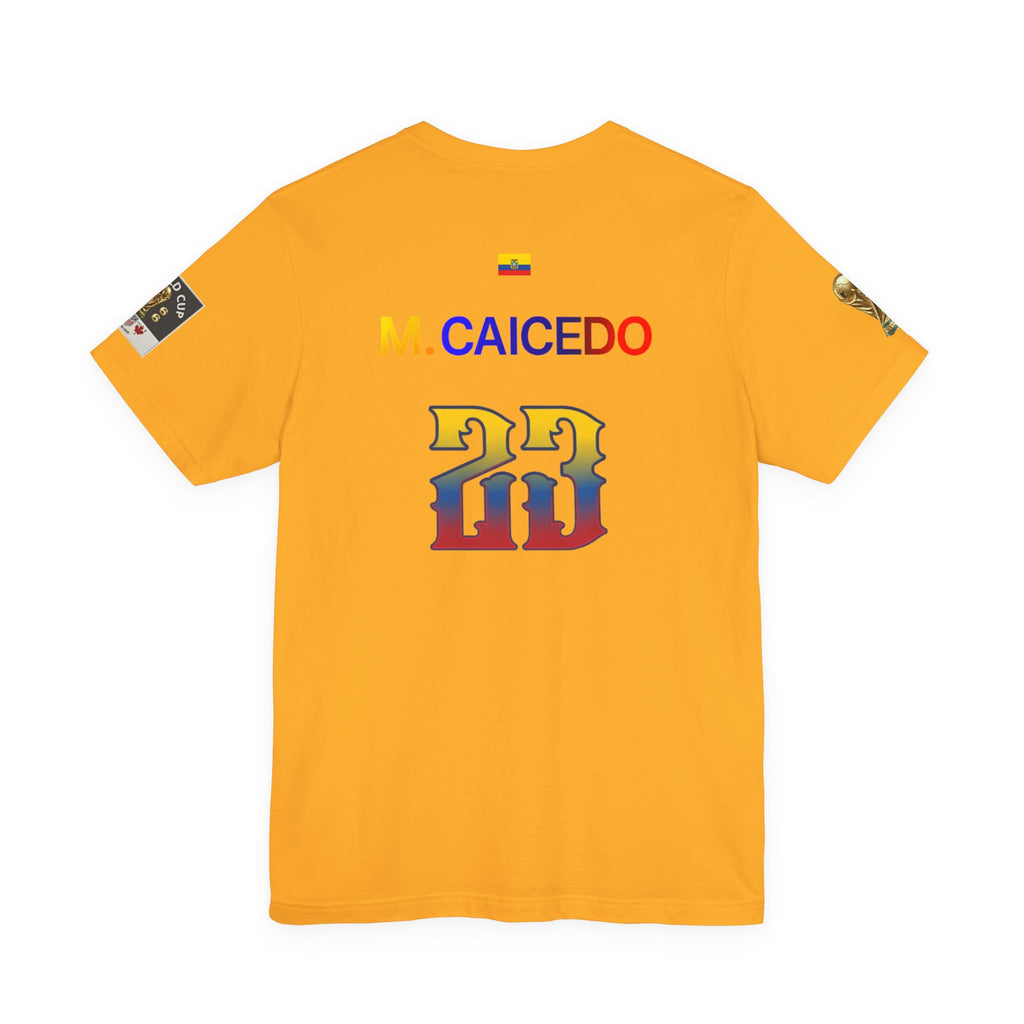 Caicedo Ecuador Soccer Jersey T‑Shirt — Custom Name & Number (23)