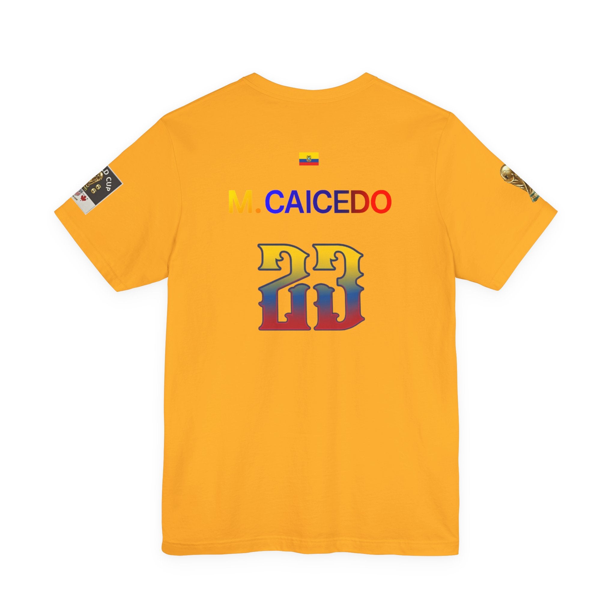 Caicedo Ecuador Soccer Jersey T‑Shirt — Custom Name & Number (23)