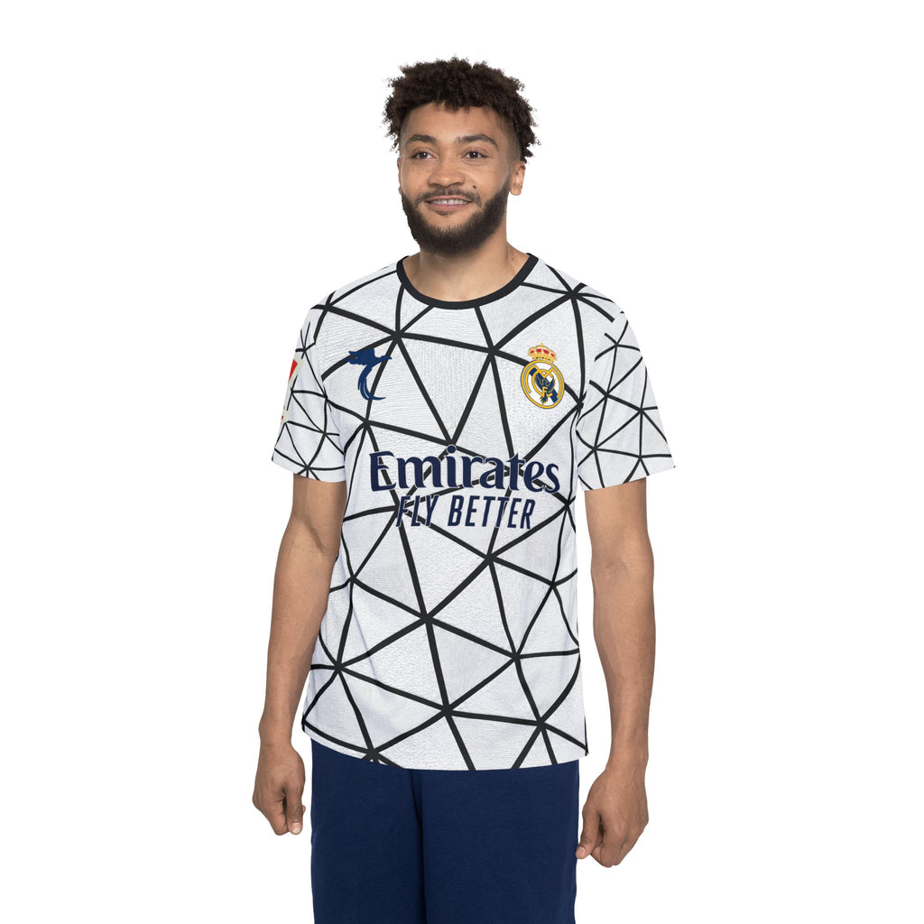 Real Madrid Cucurella #17 Home Jersey — Men's Soccer Shirt (Emirates Fly Better)