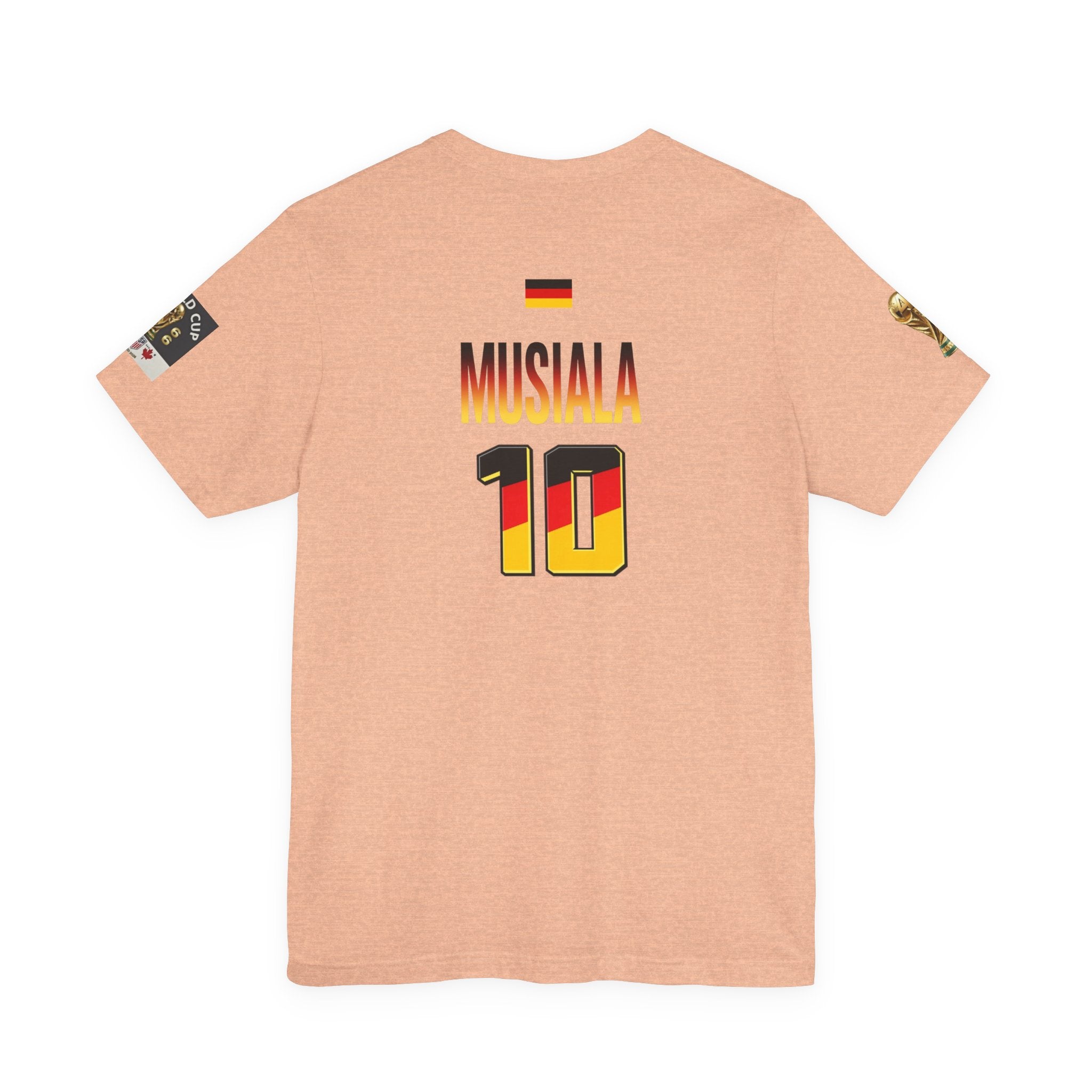 Germany Crest Flag T-Shirt — Small Front Emblem & Back German Flag Tee