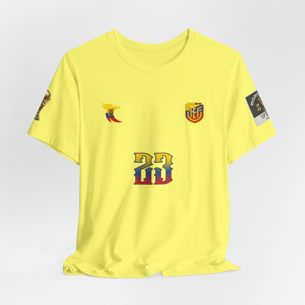 Caicedo Ecuador Soccer Jersey T‑Shirt — Custom Name & Number (23)