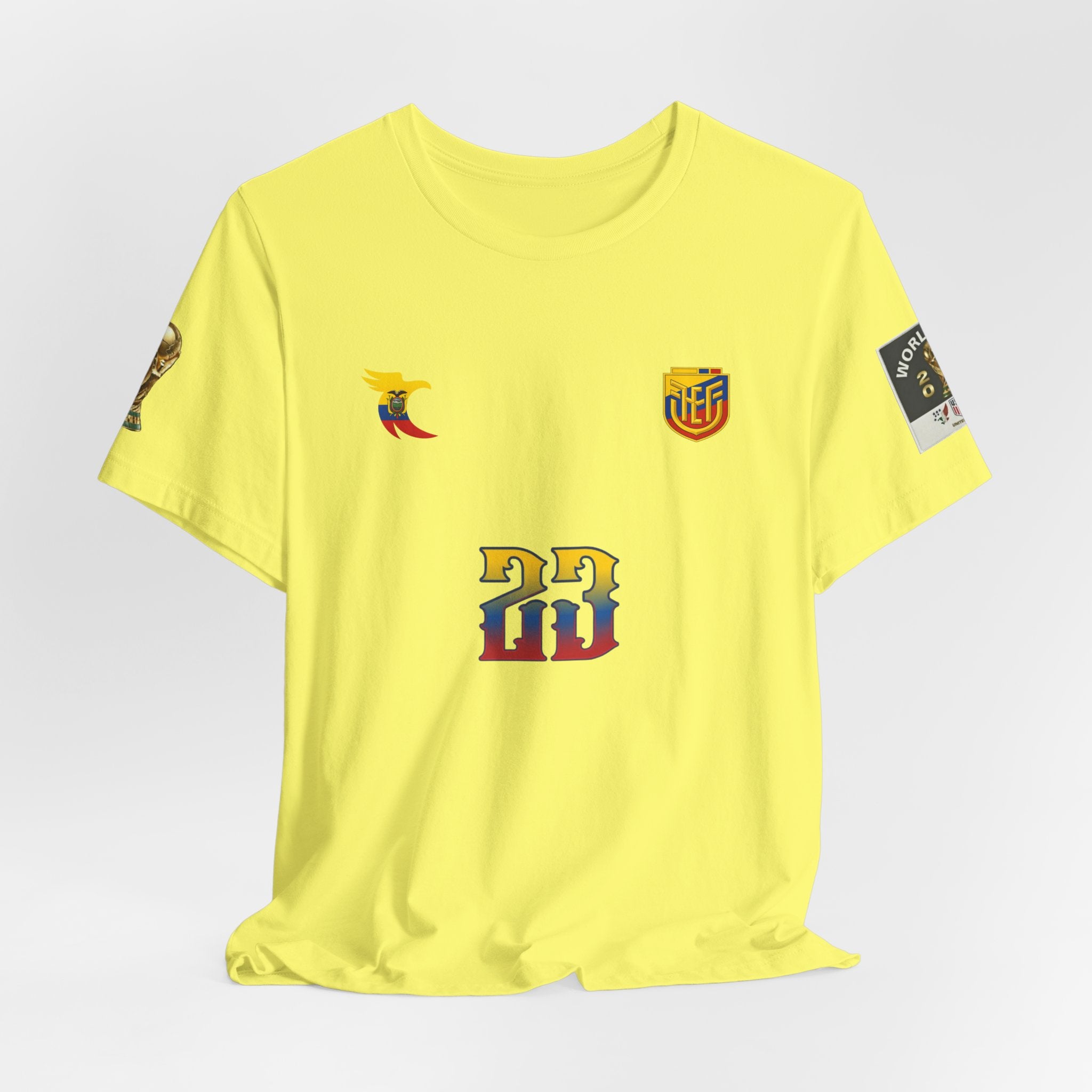 Caicedo Ecuador Soccer Jersey T‑Shirt — Custom Name & Number (23)