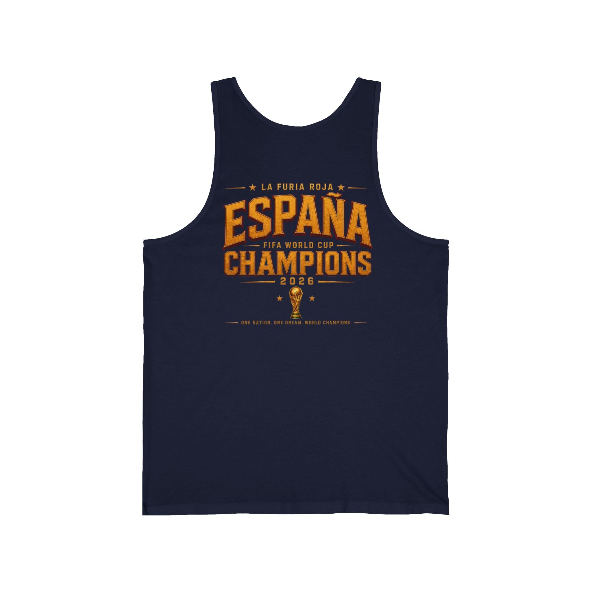 España World Cup Champions Tank Top — La Feria Roja Soccer Jersey