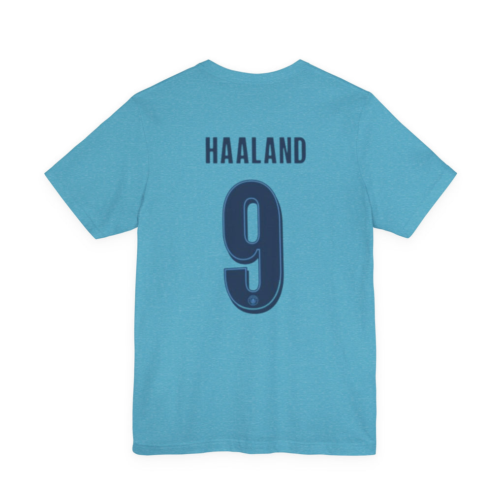Haaland #9 Soccer Jersey Tee — Manchester City Fan T‑Shirt
