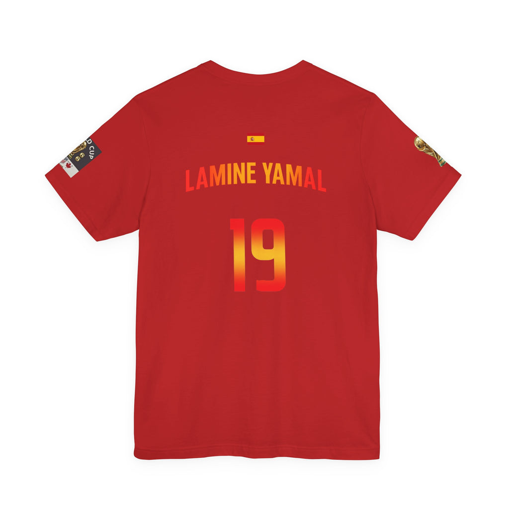 Lamine Yamal #19 World Cup Jersey Tee — Spain Football Fan Shirt