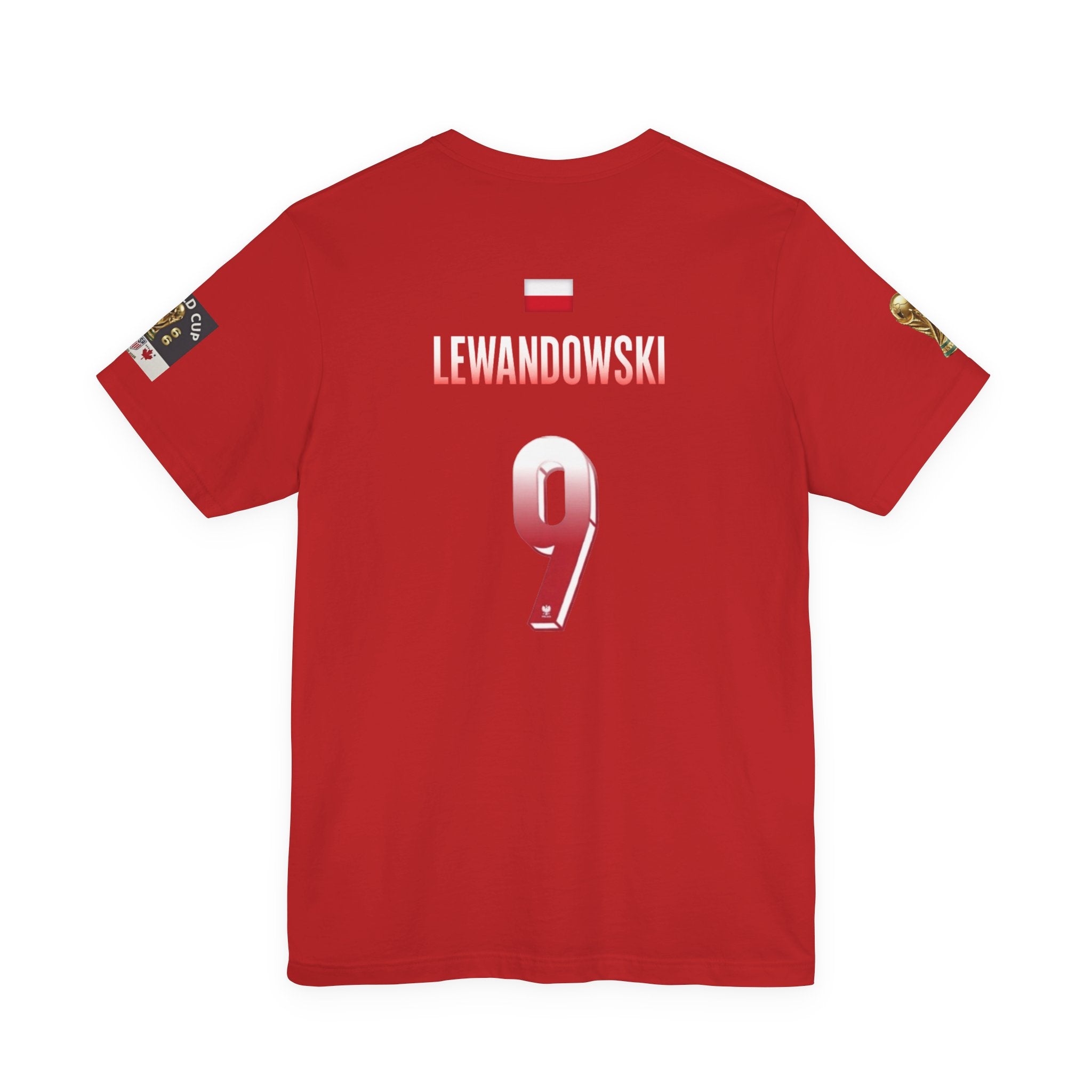 Lewandowski 9 Soccer Jersey Tee | Poland Football Shirt