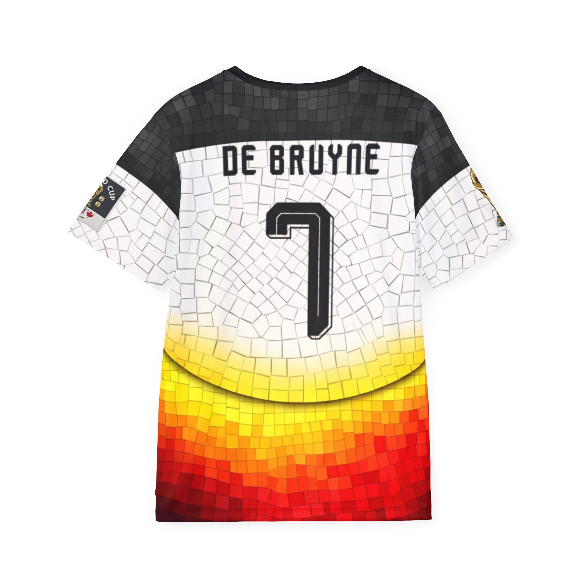 Men's Soccer Jersey — Mosaic Stadium & Game-Day Snack Graphic AOP
