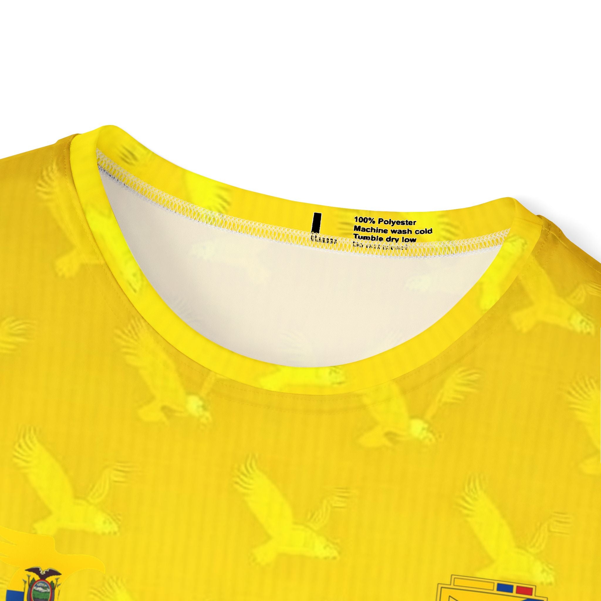 Ecuador Caicedo #23 Soccer Jersey — M. Caicedo #23 Yellow Fan Shirt