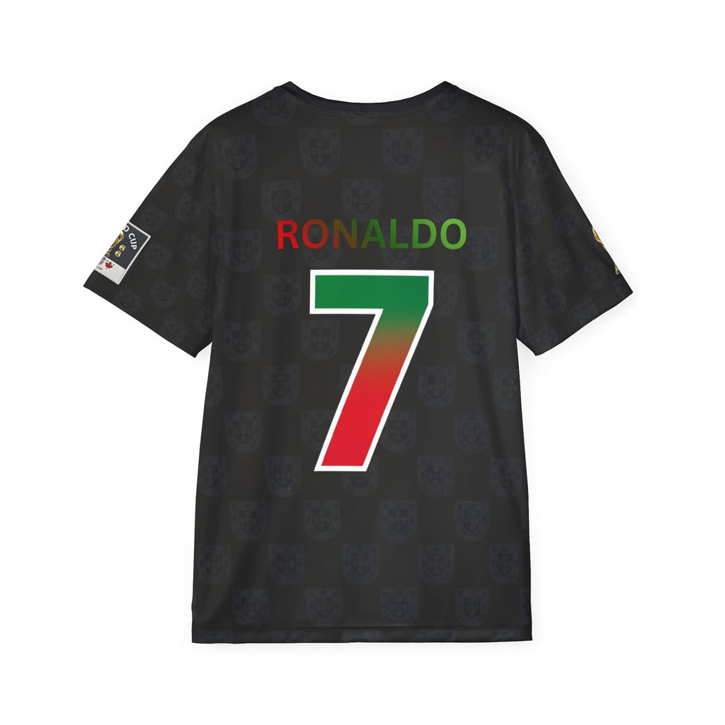 Portugal C.Ronaldo  #7 Black Soccer Jersey — Men’s Football Shirt