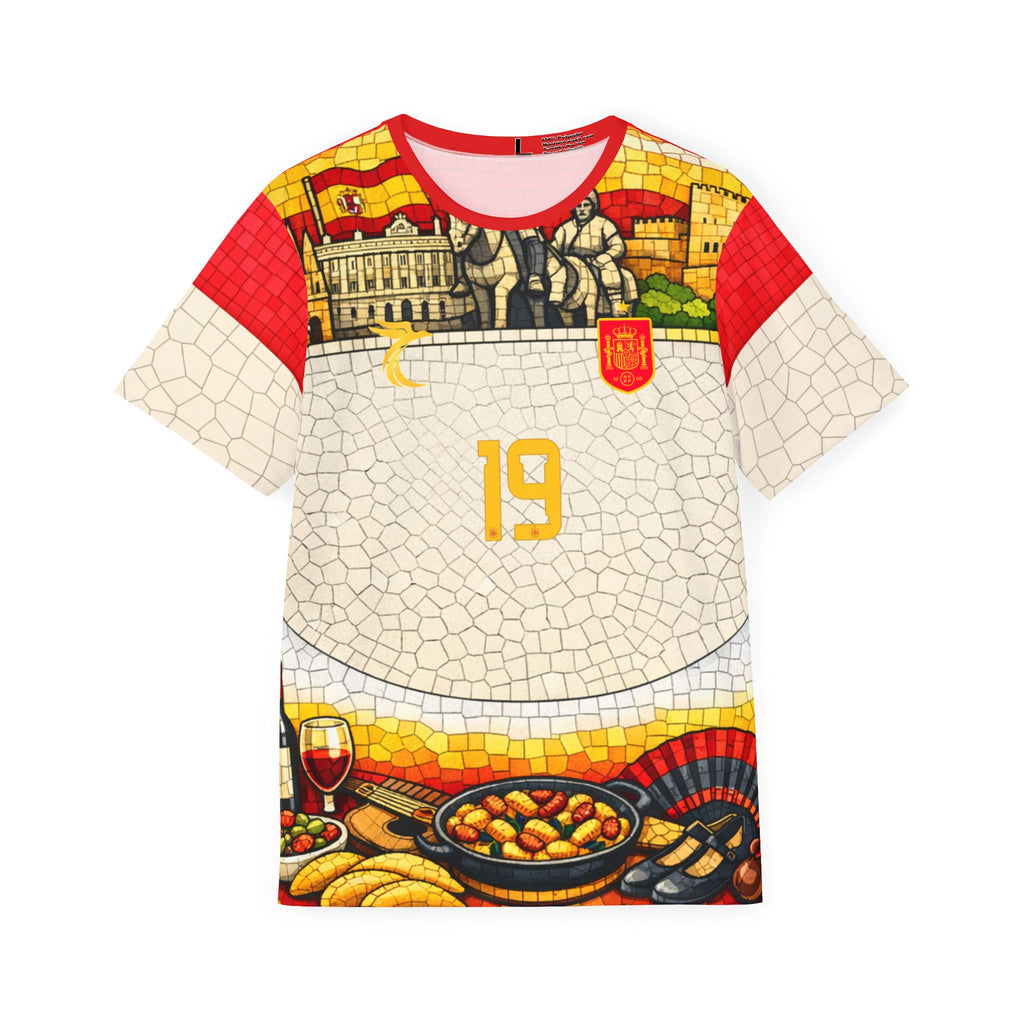 Spanish Mosaic Soccer Jersey - '19' Lamine Yamal Fan Shirt