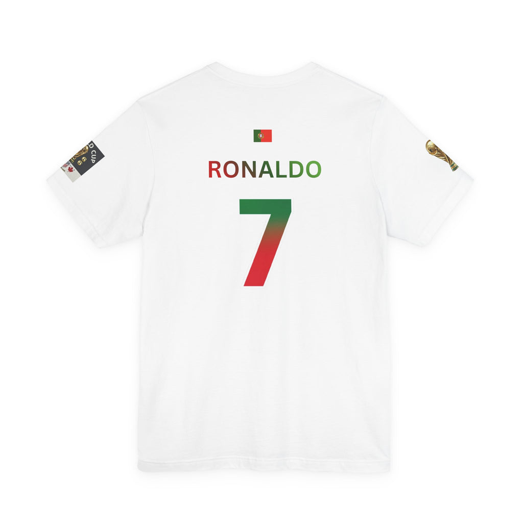 Ronaldo 7 Portugal Jersey Tee | Football Number 7 Soccer Shirt