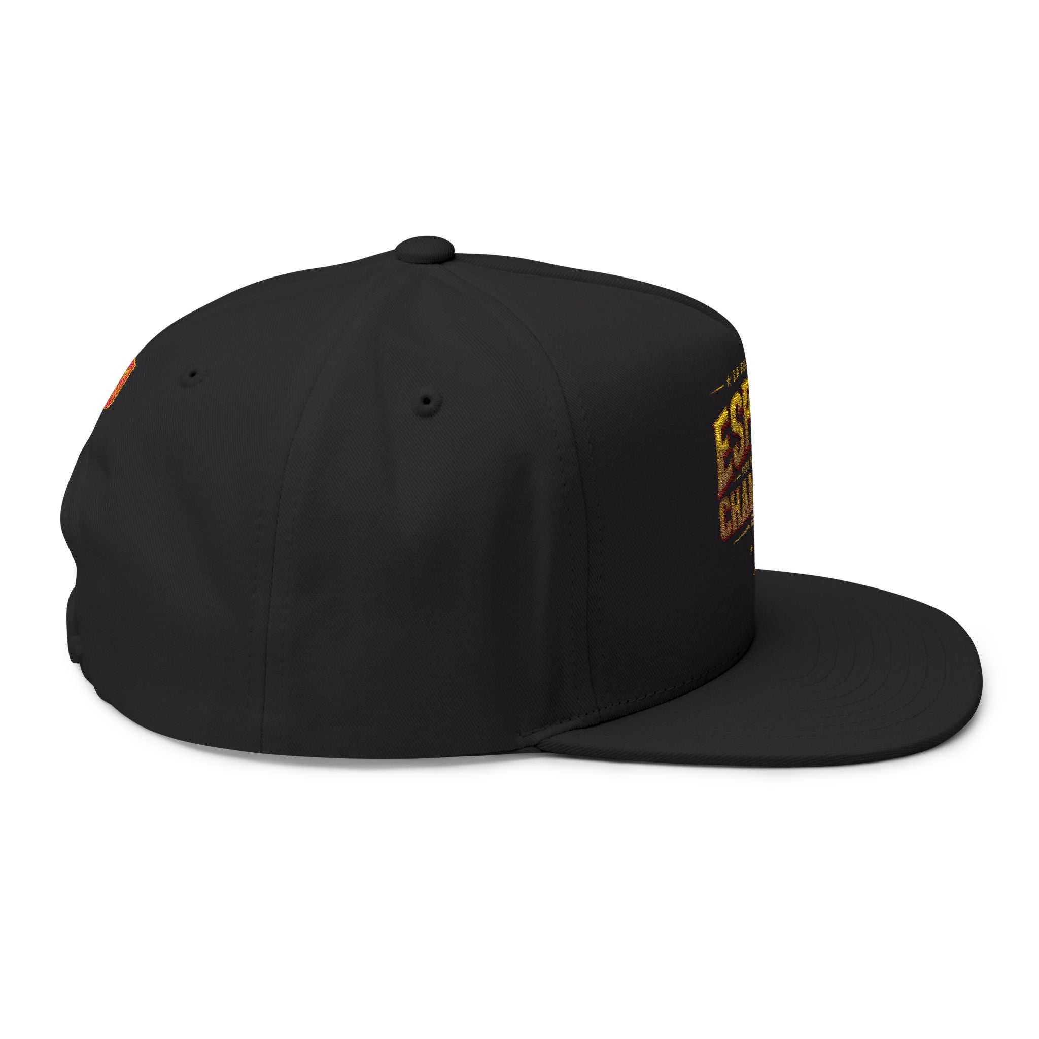 España Champions Flat Bill Cap — Embroidered World Cup Soccer Hat
