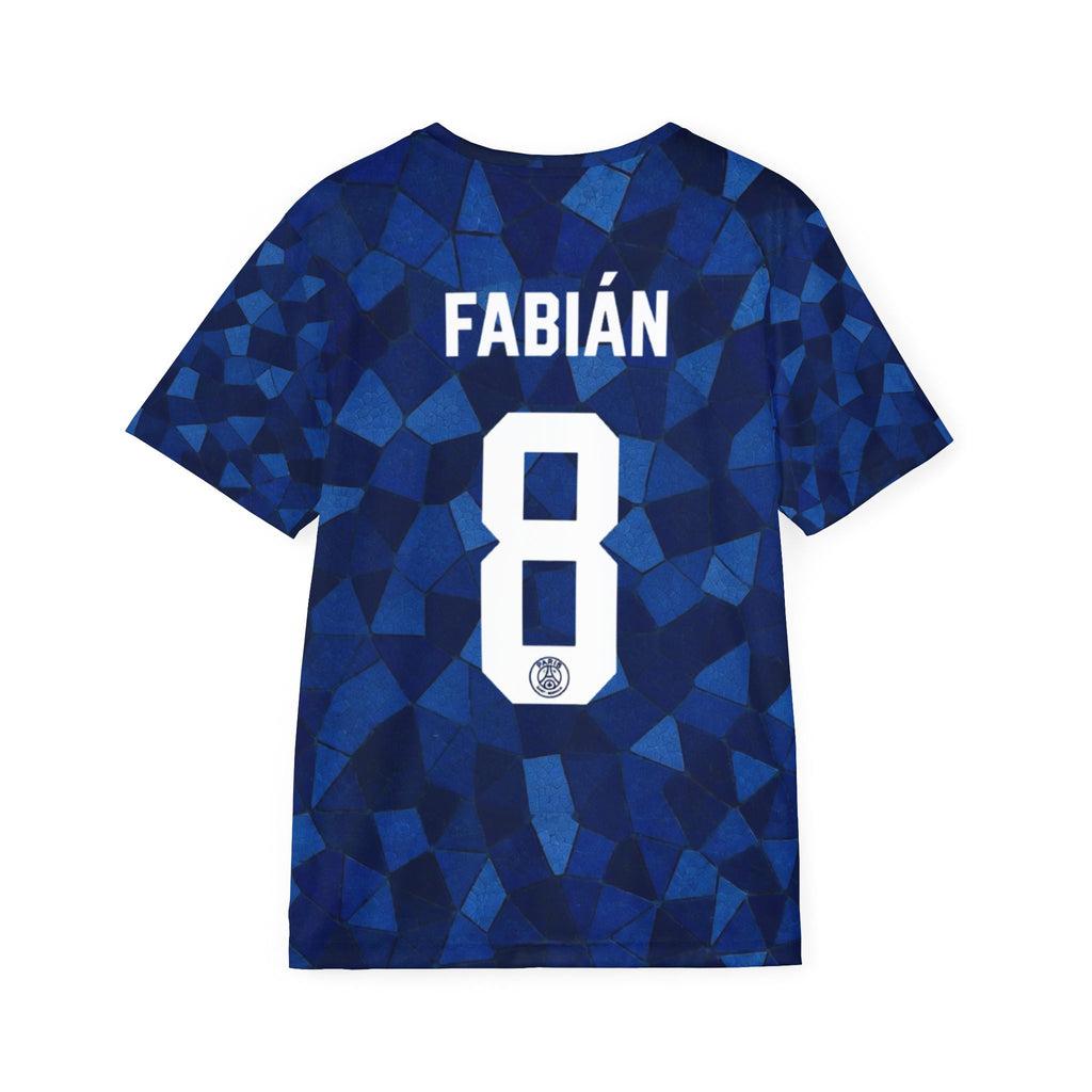 Paris-Inspired Men’s Soccer Jersey — Custom Name & Number (Qatar Airways Style)