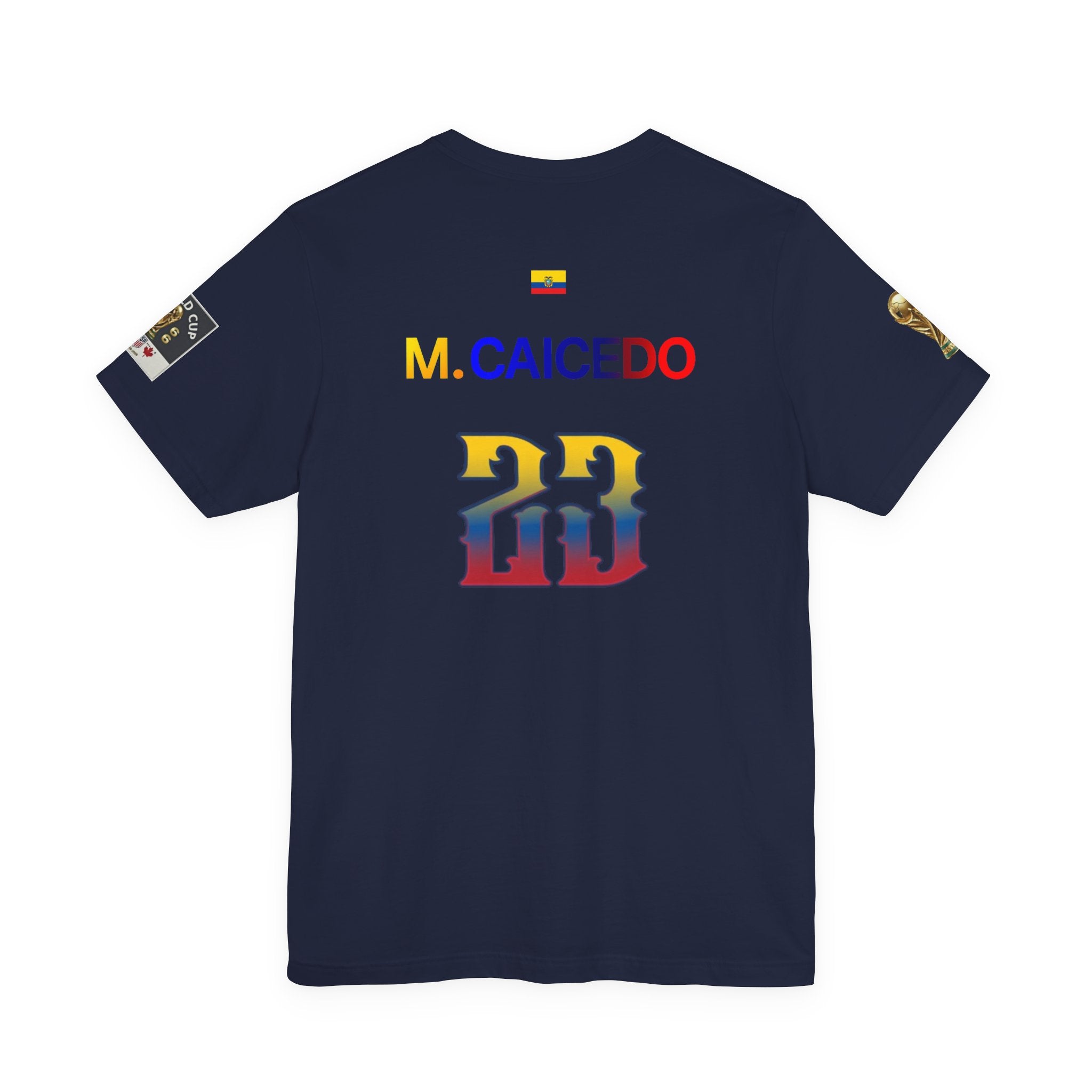 Caicedo Ecuador Soccer Jersey T‑Shirt — Custom Name & Number (23)