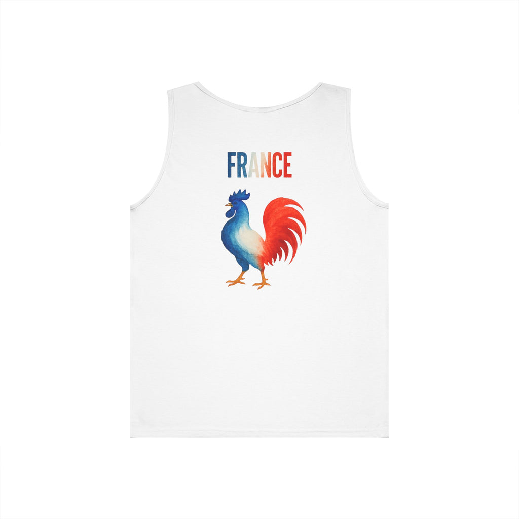 France Rooster Tank Top — French Tricolor Coq Graphic