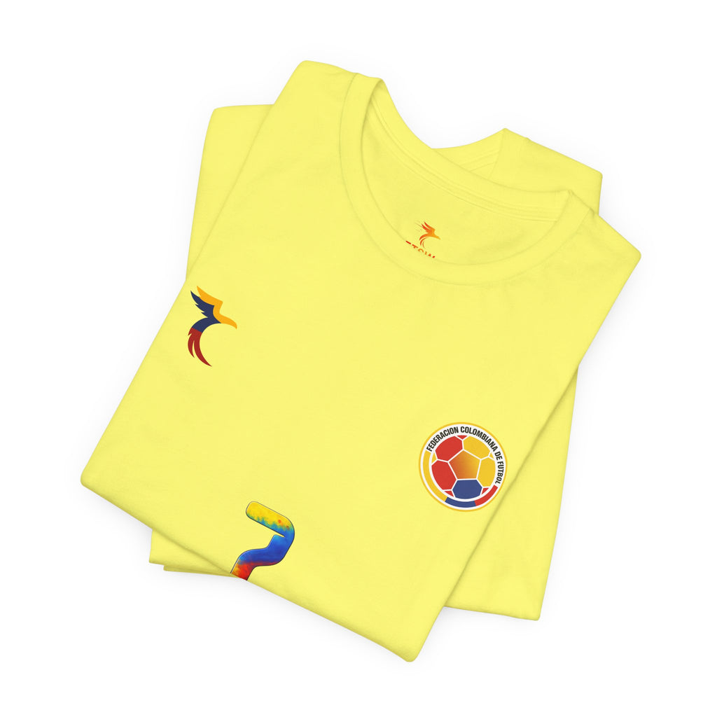 Diaz 7 Columbia Soccer Jersey Tee | Colombia Flag Number Shirt