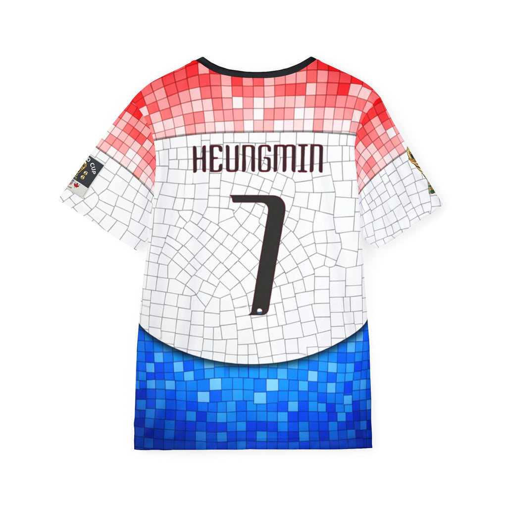Korea Mosaic Soccer Jersey – Heungmin No.7 All-Over Print