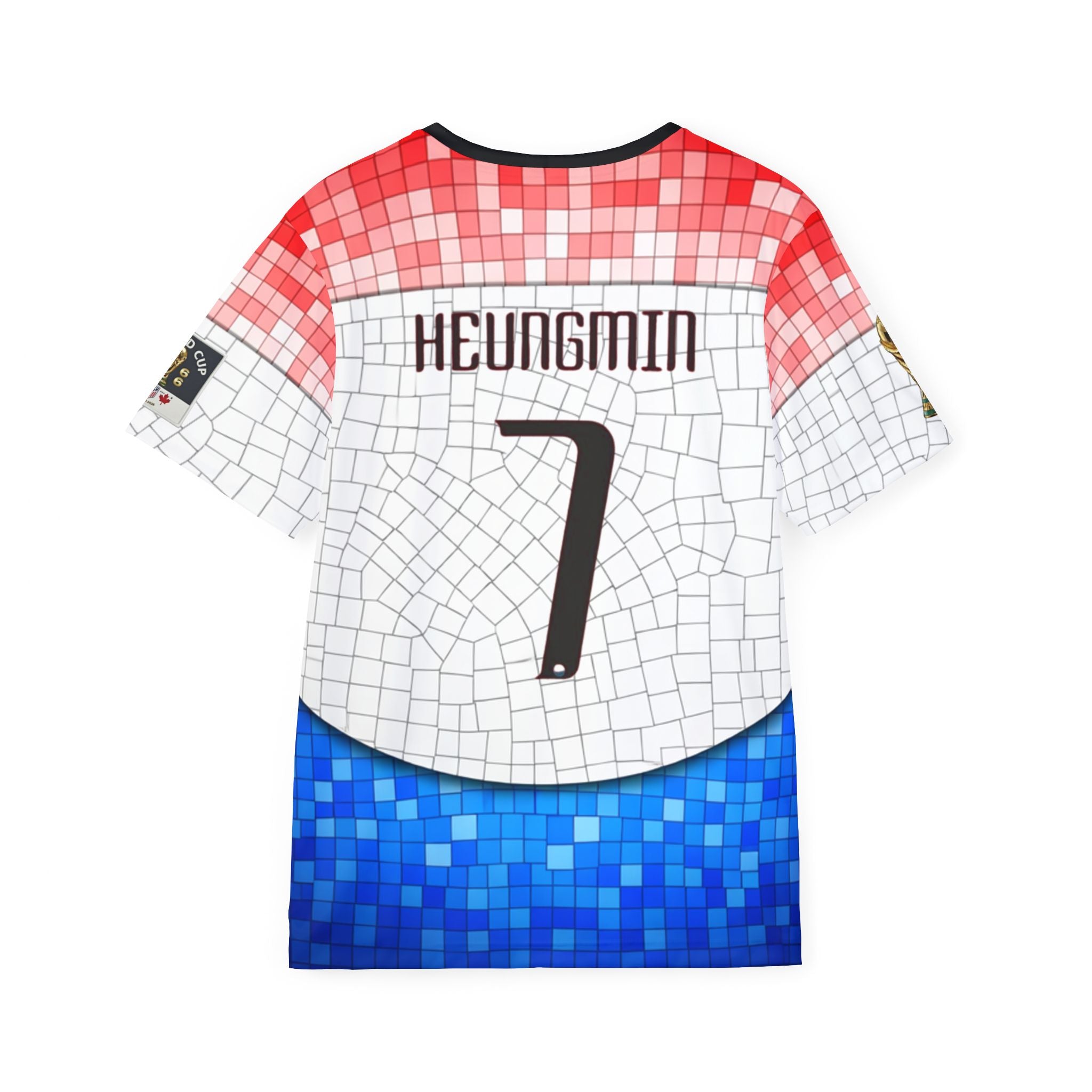 Korea Mosaic Soccer Jersey – Heungmin No.7 All-Over Print