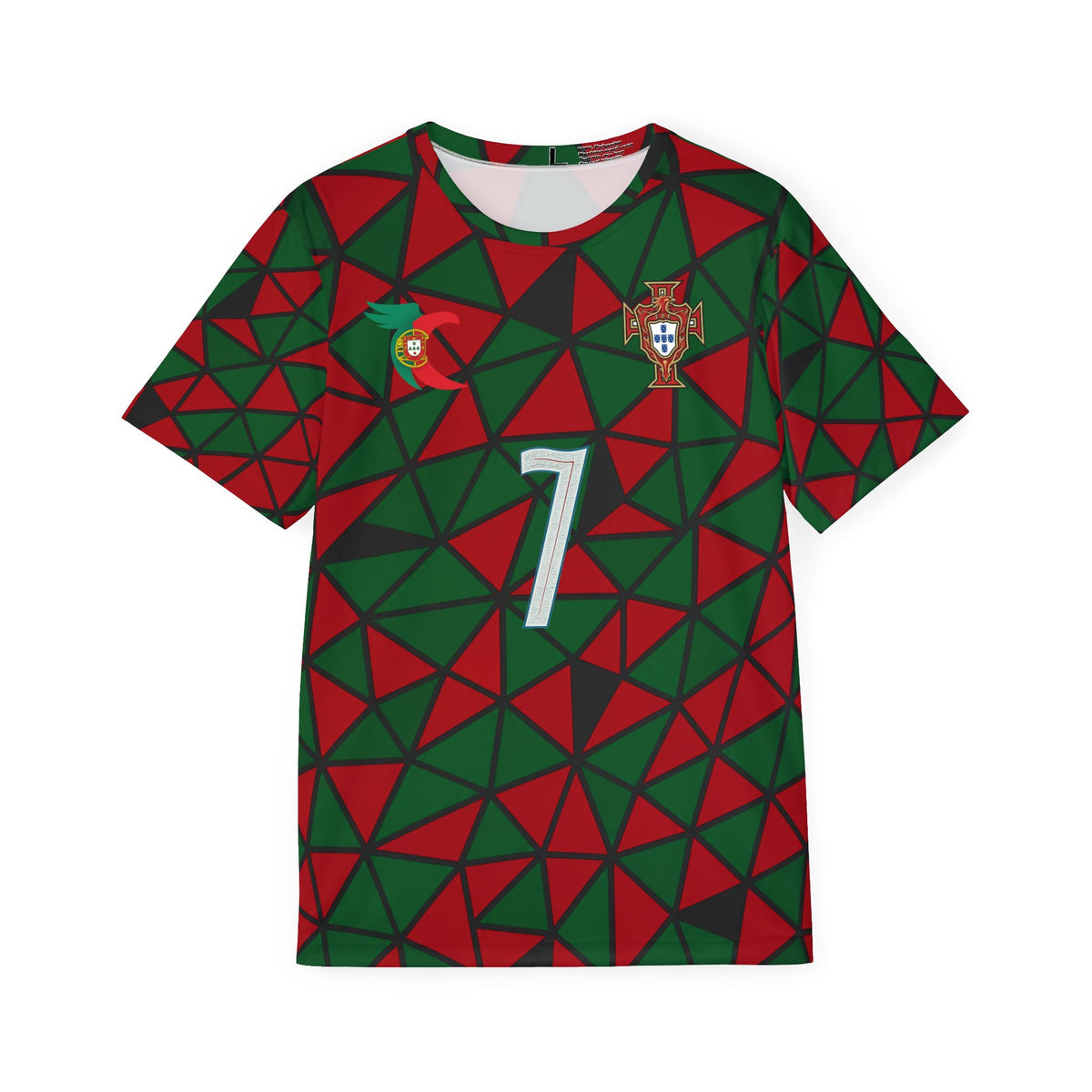 Portugal Mosaic Football Jersey — Ronaldo #7 Soccer Shirt