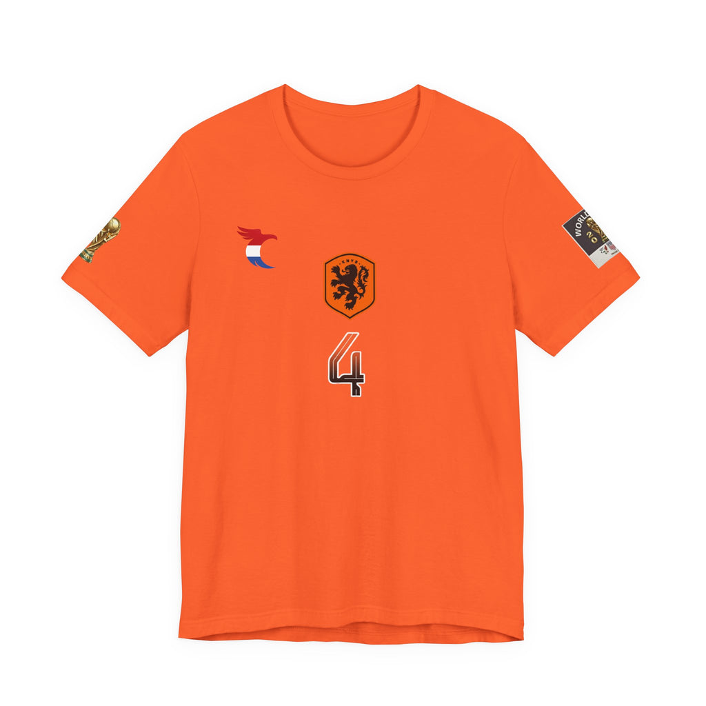 Netherlands Van Dijk Jersey T-Shirt — Heraldic Shield Graphic T‑Shirt