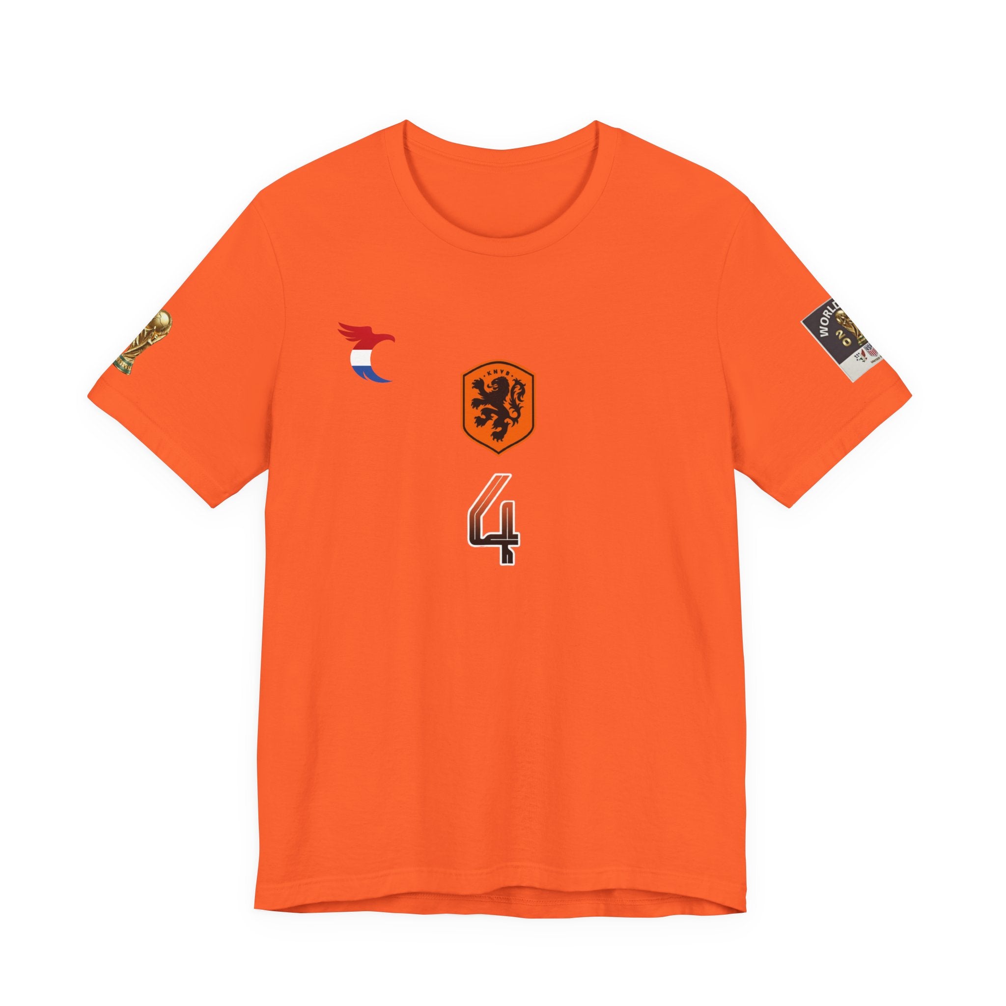 Netherlands Van Dijk Jersey T-Shirt — Heraldic Shield Graphic T‑Shirt