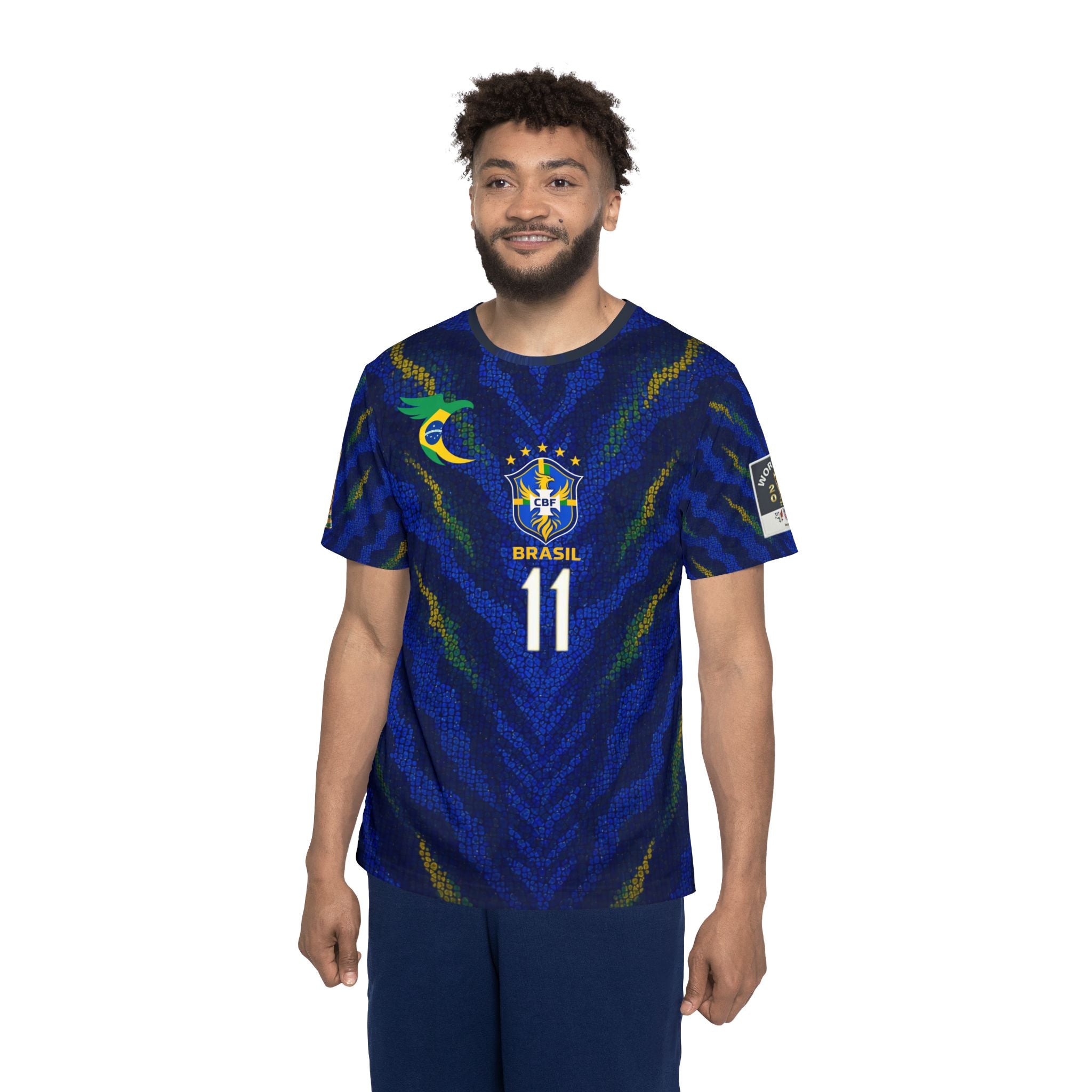 Brazil Raphinha Soccer Jersey — Number 11 All-Over Print