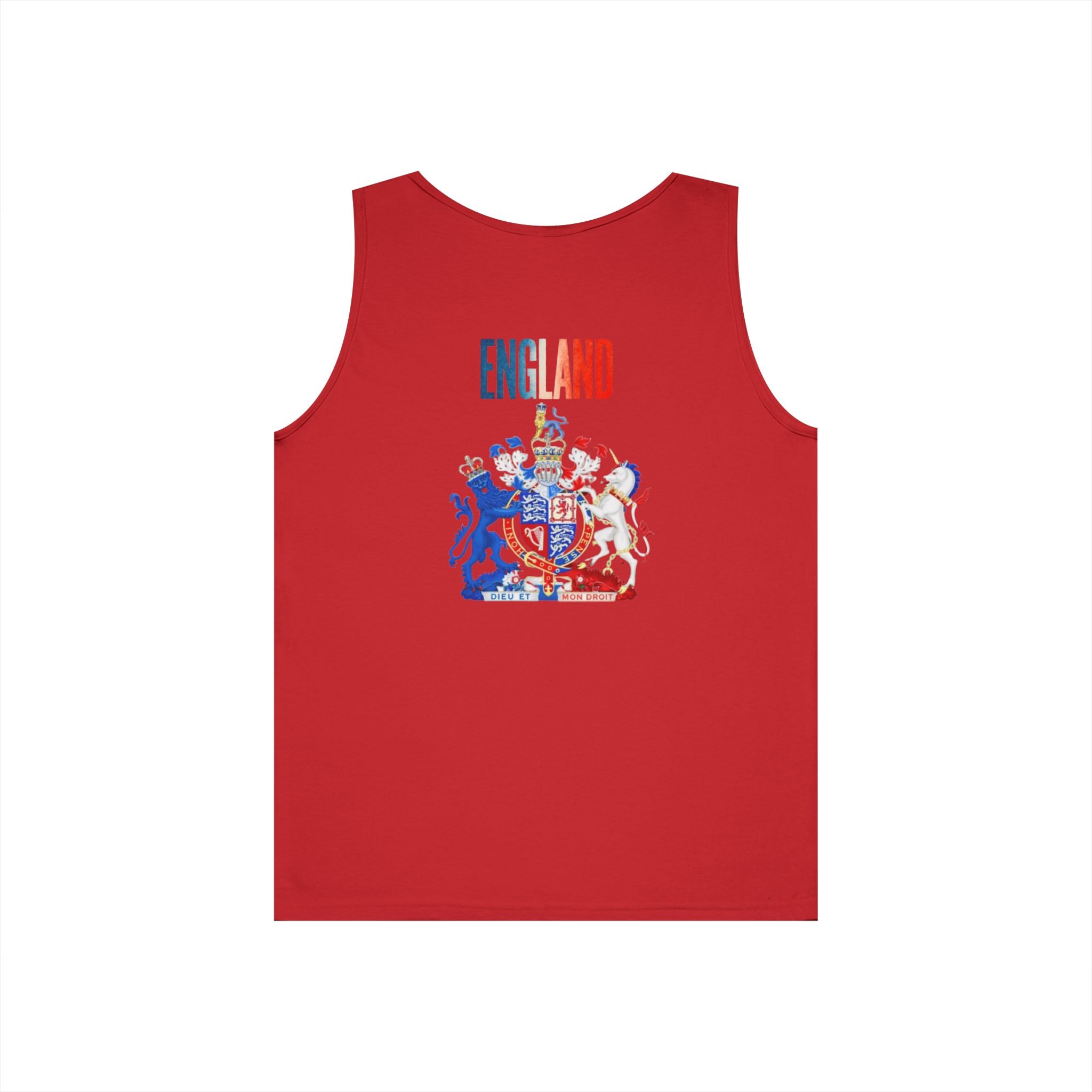 England Crest Tank Top – Retro British Flag Coat of Arms Vest