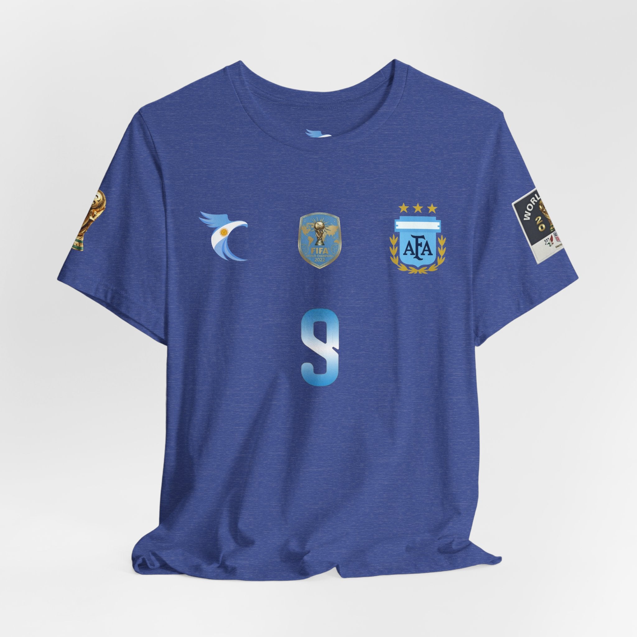 Argentina Alverez #9 Jersey Tee — J. Álvarez #9 Replica Football Shirt