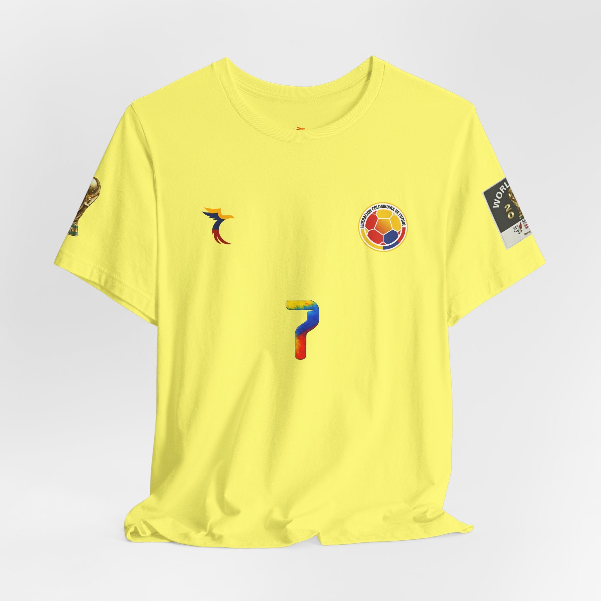 Diaz 7 Columbia Soccer Jersey Tee | Colombia Flag Number Shirt